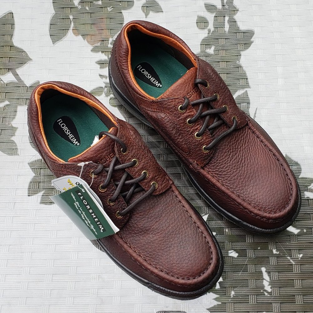 BRAND NEW: MENS FLORSHEIMWORK EURO-CASUAL OXFORD W/ STEEL TOE - SIZE 9.5M